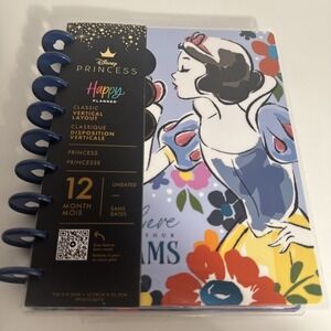 Happy Planner Disney Snow White DREAMS Classic VERTICAL Layout 12 Mo UNDATED